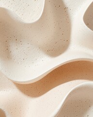 Poster - Fluid minimalistic layers textured design modern art studio abstract background soft color palette artistic perspective