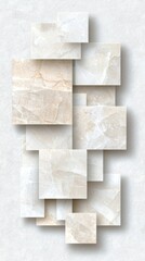 Poster - Geometric minimalist layers artwork contemporary space wall decor clean textures abstract view modern design concept