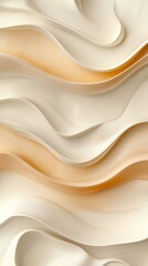 Poster - Flowing minimalistic layered textures abstract design soft gradient colors digital art close-up contemporary aesthetics