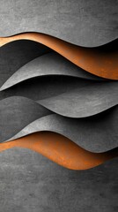 Poster - Minimalistic layered gradient textures abstract art digital design modern aesthetic close-up view visual depth