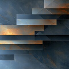 Poster - Minimalistic layers background with textures modern design abstract art digital environment serene concept