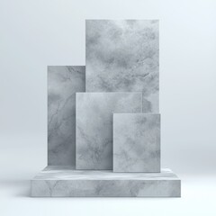 Poster - Modern minimalism textures and layers in a studio environment abstract soft lighting