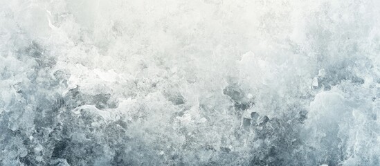 Poster - Ocean wave splashes with foam and texture in motion against a pale background suitable for Copy Space.