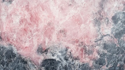Poster - Pink and gray marble texture background with natural patterns and veins Copy Space
