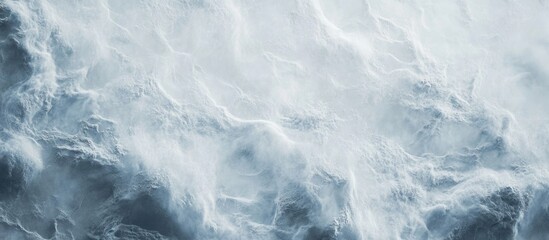 Poster - abstract ocean waves with white foam and deep blue water texture suitable for background or design u
