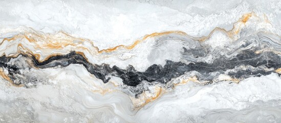 Poster - Marble texture with gray, white, and elegant gold veining pattern suitable for background design Copy Space
