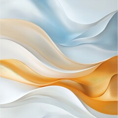 Poster - Flowing minimalistic abstract textures digital art modern design soft colors - background
