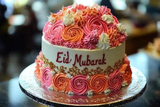 decorated cake with 