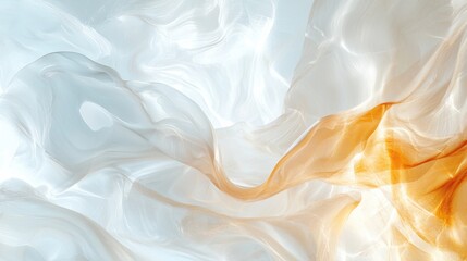 Poster - Minimalistic layers background smooth transparent tones abstract textures digital art soft lighting contemporary design