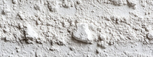 Poster - Textured surface of weathered plaster with uneven white coating and small irregularities ideal for background. Copy Space.