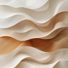 Poster - Subtle abstract textures with minimalistic layers soft colors digital artwork modern design aesthetic viewpoint