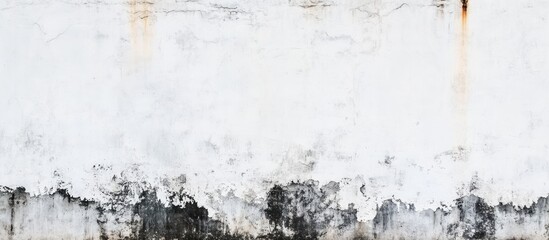 Poster - Old weathered wall texture with peeling paint and dark stains Copy Space