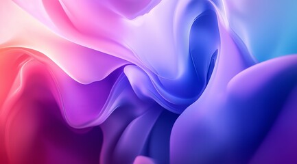 Poster - Attractive abstract background in blue and light blue tones with waves and wavy shapes. Beautiful vibrant background