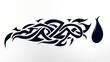 © Hambaa - Abstract Dark Blue Tribal Design With Drop