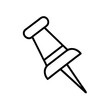 © SVETLANA - Icon pushpin illustration on white background