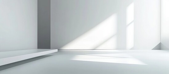 Aufkleber - Minimalistic Indoor Space with Natural Light Ideal for Advertising Display and Promotional Posters