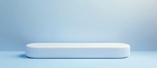 Aufkleber - Blank billboard on blue background ready for advertising display featuring empty space for customizable text or promotional content
