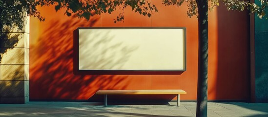 Aufkleber - Blank Billboard Mockup for Advertising Concept with Empty Copyspace for Creative Message and Outdoor Display Advertisement