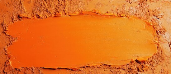 Aufkleber - Bright orange clay texture background with ample space for text or design elements suitable for creative projects and advertising purposes