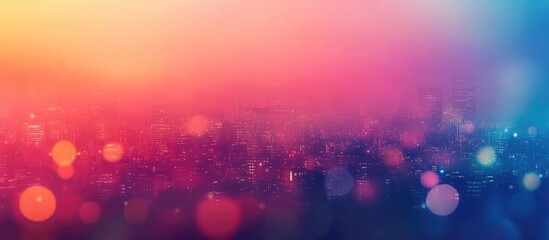 Aufkleber - Vibrant Abstract Urban Background with Bokeh Effect and Space for Text Overlay in Eco-Friendly Color Palette