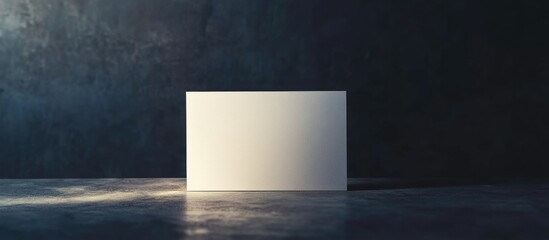 Aufkleber - Blank Card Mockup on Dark Background for Text Placement and Promotional Use with Ample Copyspace for Customization