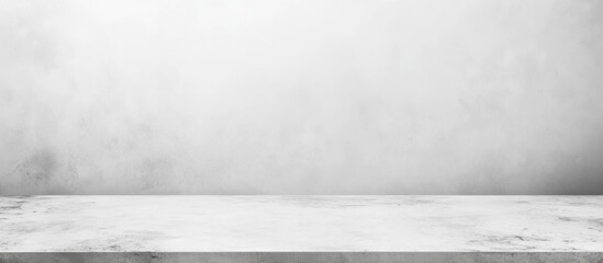 Aufkleber - White Marble Tabletop on Blank Background with Ample Copyspace Ideal for Text and Content Placement in Modern Design Context