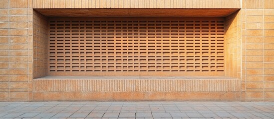 Aufkleber - Brick wall banner featuring textured bricks and ample empty space for personalized text or branding opportunities.