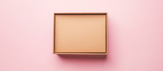 Aufkleber - Empty Card Box on Soft Pastel Background Designed for Text Placement and Creative Display of Blank Cards for Personalization