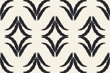 Wall Mural - Ikat geometric folklore ornament. Tribal ethnic texture.Seamless striped pattern in Aztec style. Motifs Ikat embroidery abstract design for texture, fabric, clothing, wrapping, decoration