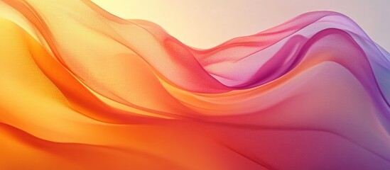 Aufkleber - Vibrant Abstract Gradient Background with Flowing Waves and Space for Text or Design Elements