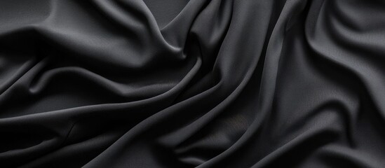 Aufkleber - Elegant Black Fabric Texture Mockup for T-Shirt Design Featuring Copyspace for Custom Text or Branding Elements