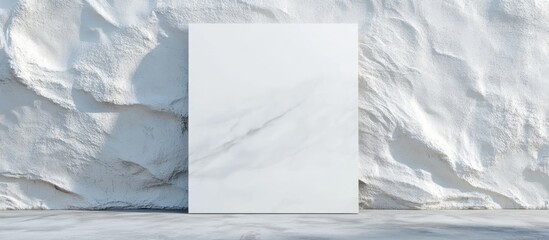 Aufkleber - Minimalistic Mockup Frame for Interior Wall Display Featuring Copyspace for Text Against a Textured Background
