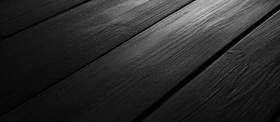 Poster - Dark wooden table background with ample copyspace for text suitable for product placement or graphic design applications.