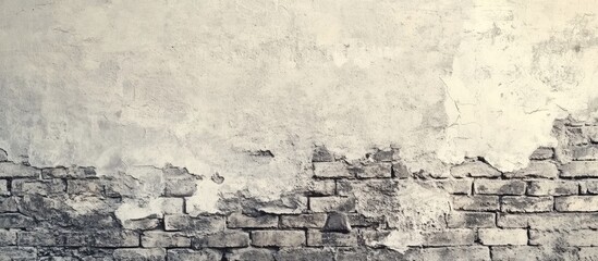 Aufkleber - Grunge Brick Wall Texture Background with Empty Space for Text in Vintage Aesthetic Design Suitable for Various Creative Projects