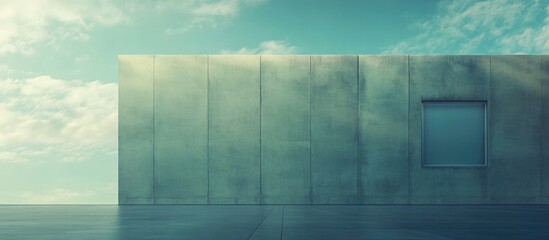 Aufkleber - Blank Concrete Billboard Against Sky with Copyspace for Text for Advertising and Promotional Campaigns