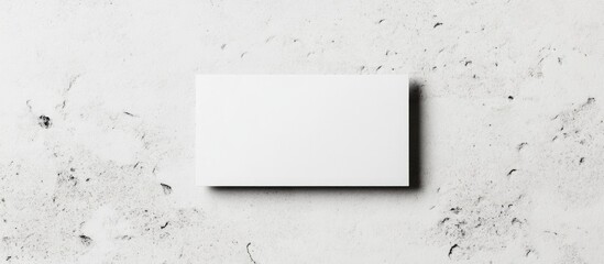 Aufkleber - Blank Business Card Template on Minimalist White Background for Custom Text and Branding Display with Ample Copyspace
