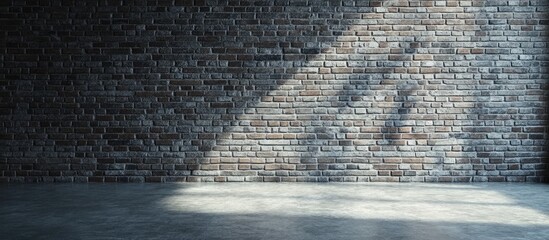 Sticker - Brick Wall Background with Natural Light Texture Ideal for Creative Design and Text Placement in Laid-back Settings