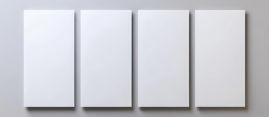 Aufkleber - Blank Brochure Mockup Minimalist Design with Empty Copyspace for Custom Text Presentation