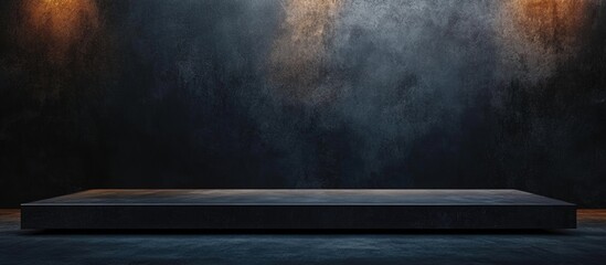 Aufkleber - Modern Empty Billboard Mockup Space for Advertising with Dark Textured Background and Spotlights for Promotional Content
