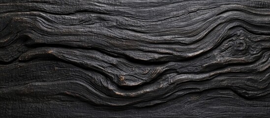 Aufkleber - Black Textured Wooden Background with Natural Grain for Design Use Featuring Ample Space for Text or Graphic Elements