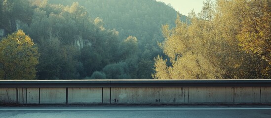 Poster - Blank Billboard on Highway Surrounded by Scenic Nature Offering Space for Advertising or Messaging