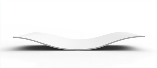 Aufkleber - Flexible Blank Billboard Template on White Background Ideal for Custom Text and Promotions