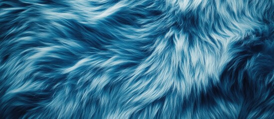 Aufkleber - Blue faux fur texture with soft light shadows for creative design and blank space for text or branding needs