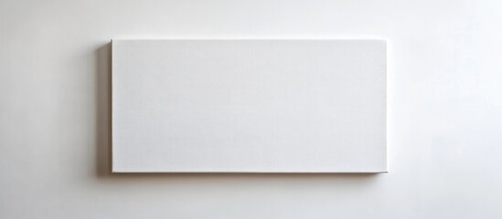 Aufkleber - Blank Canvas Banner on White Background for Text Placement Minimalist Design for Advertising Marketing or Creative Projects