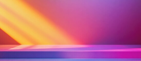 Aufkleber - Vibrant gradient backdrop with colorful hues and ample space for artistic text or branding in a creative design setting