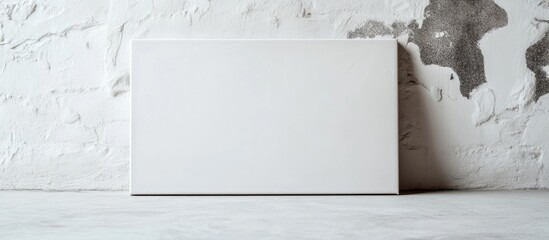 Aufkleber - Blank Canvas on Textured White Background Ideal for Creative Projects and Text Placement in Minimalistic Design