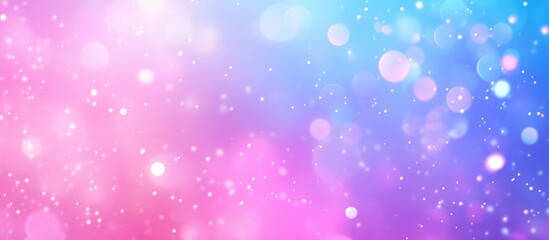 Aufkleber - Vibrant Abstract Blue and Pink Light Background with Colorful Bokeh Effect Ideal for Design and Promotional Uses Featuring Empty Text Space