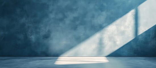 Aufkleber - Blue grey textured wall with soft shadows and negative space ideal for overlaying text or graphics in a creative design background