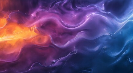Poster - Attractive abstract background in blue and light blue tones with waves and wavy shapes. Beautiful vibrant background