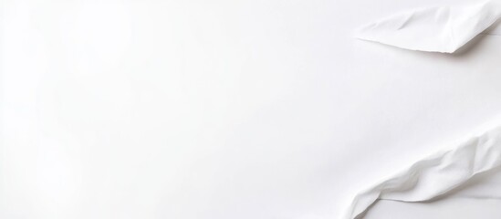 Aufkleber - Blank White Banner Template for Custom Text on Isolated Background Ideal for Advertising or Promotional Use with Ample Copy Space